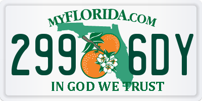 FL license plate 2996DY