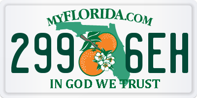FL license plate 2996EH