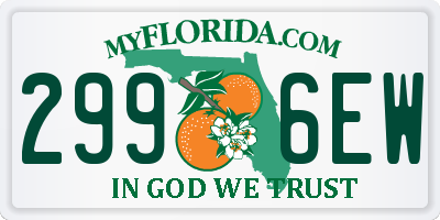 FL license plate 2996EW