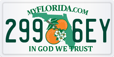 FL license plate 2996EY