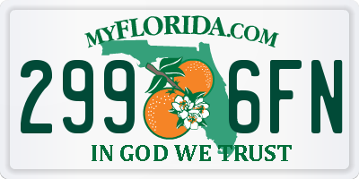 FL license plate 2996FN