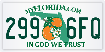 FL license plate 2996FQ