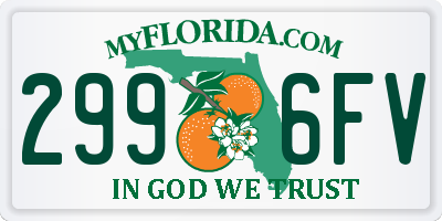 FL license plate 2996FV