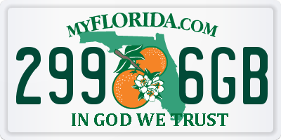 FL license plate 2996GB