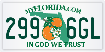 FL license plate 2996GL
