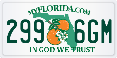 FL license plate 2996GM