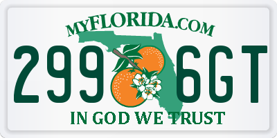 FL license plate 2996GT