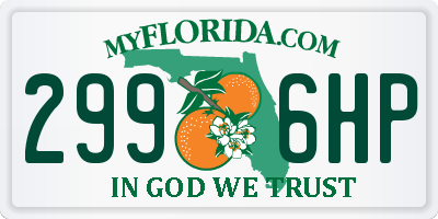 FL license plate 2996HP