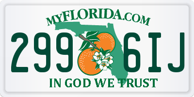 FL license plate 2996IJ