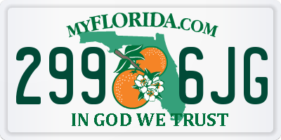 FL license plate 2996JG