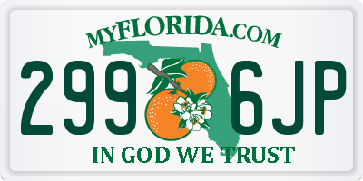 FL license plate 2996JP