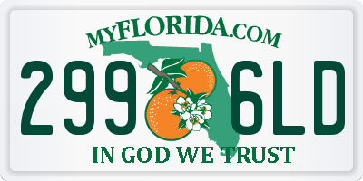 FL license plate 2996LD