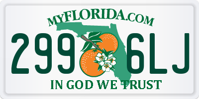 FL license plate 2996LJ