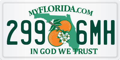 FL license plate 2996MH