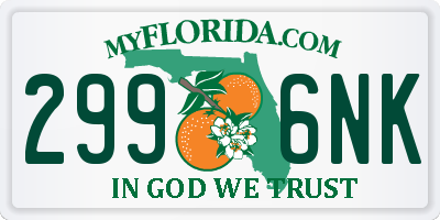 FL license plate 2996NK