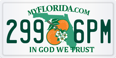 FL license plate 2996PM