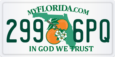 FL license plate 2996PQ