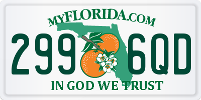 FL license plate 2996QD
