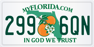 FL license plate 2996QN