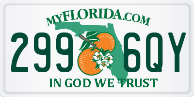 FL license plate 2996QY