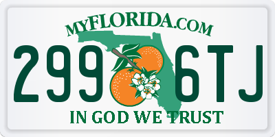 FL license plate 2996TJ