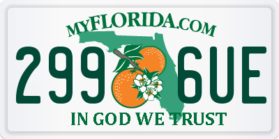 FL license plate 2996UE