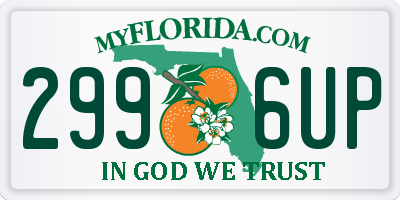 FL license plate 2996UP