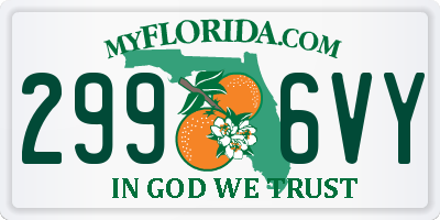 FL license plate 2996VY