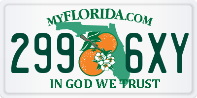 FL license plate 2996XY