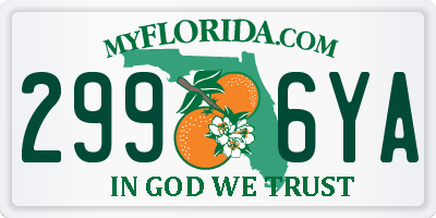 FL license plate 2996YA