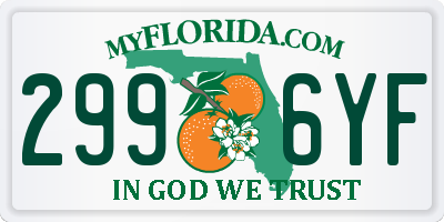 FL license plate 2996YF