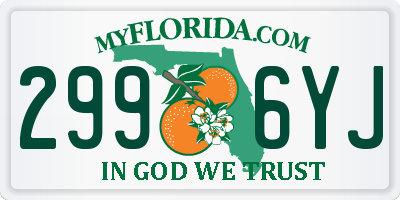 FL license plate 2996YJ