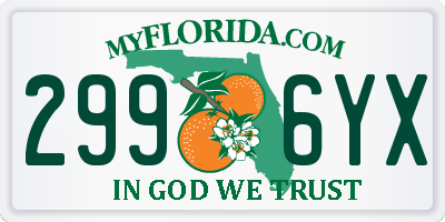 FL license plate 2996YX