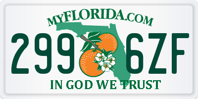 FL license plate 2996ZF