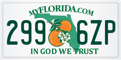 FL license plate 2996ZP