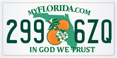 FL license plate 2996ZQ
