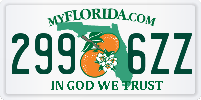 FL license plate 2996ZZ