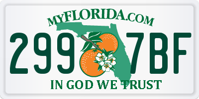 FL license plate 2997BF