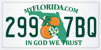 FL license plate 2997BQ