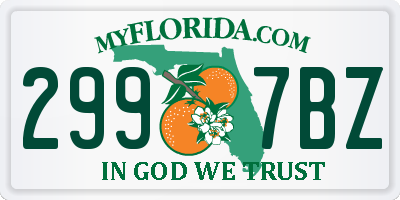 FL license plate 2997BZ