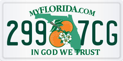 FL license plate 2997CG