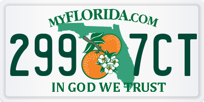 FL license plate 2997CT