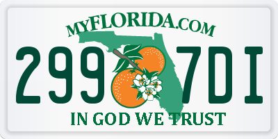 FL license plate 2997DI