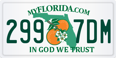 FL license plate 2997DM