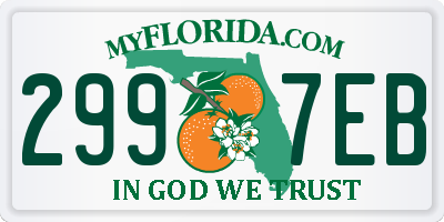 FL license plate 2997EB