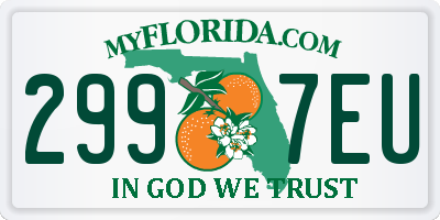 FL license plate 2997EU
