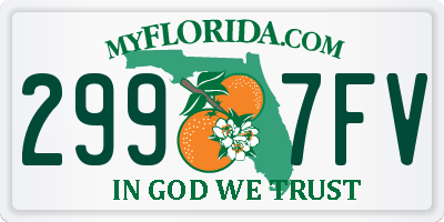 FL license plate 2997FV