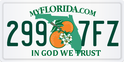 FL license plate 2997FZ