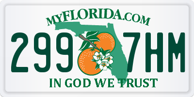 FL license plate 2997HM