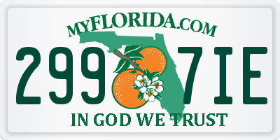 FL license plate 2997IE